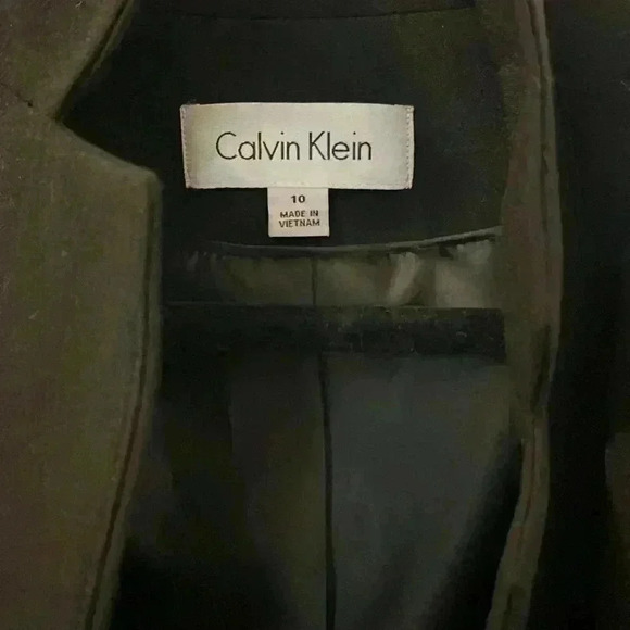 Calvin Klein black blazer size 10 - Picture 2 of 3